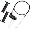 WestCH Gas Rapido Gruppo Acceleratore Alluminio,22mm Manopola Dell'Acceleratore Dell'Acceleratore a Torsione con Cavo 1.2M &1 Paio Manubrio per 50cc-200cc Pit Dirt Quad ATV Bike