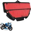 Runfarr Filtro aria, Filtro aria per moto, Filtro aria di aspirazione per GSXR 600-750 2006 2007 2008 2009 2010, pulitore del carburatore