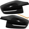 ANEELV Tappo per specchietto retrovisore auto, adatto per BMW G20, G21, G28, G22, G23, G30, G38, G11, G12, G15, G16, solo modello con timone sinistro, nero lucido (1 paio)