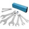 Gunpla 8 Pezzi Set Chiavi Inglesi Combinate con Doppia Estremità Aperta 5.5-27mm Metrica, Chiave Ultra Sottile a Forchetta Doppia con Custodia Portatile per Uso in Spazi Limitati