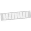EUROPLAST Griglia di ventilazione in alluminio bianco, 100 x 400 mm, per mobili, RA1040