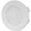 Repa Market Griglia di ventilazione rotonda 80-100 mm, griglia di scarico in plastica bianca, griglia di ventilazione interna, canalina di scarico, copertura per tubo di ventilazione, garage, griglia