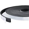 Fizzpick 5 m x 15 mm x 5 mm striscia di tenuta adesiva in schiuma, guarnizione finestra isolante nastro schiuma adesiva, anti-freddo e anti-umidità per finestre porte, isolamento acustico e termico, nero
