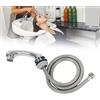 TWSOUL Doccetta da parrucchiere, soffione doccia da parrucchiere, soffione per lavandino, potente in lega per shampoo di bellezza, ciotola del letto e unità di risciacquo