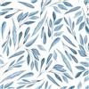 ICYEHAO Carta da Parati Azzurra, 44.5 x 500 cm Carta da Parati Autoadesiva Blu Foglie Parato Adesiva Fiori Botanica Boho Pellicola Adesiva per Mobili,Camera da Letto,Soggiorno,Bagno,Cucina