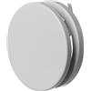 LIRAST Ø 125mm Bianco Diffusore di Alimentazione dell'aria in Metallo - Valvola a Disco Regolabile - Con clip a molla - Rotonda Griglia di Ventilazione