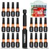 Toobeet Set di punte per cacciavite Torx Impact, 20 pezzi, in acciaio S2 magnetico, 25 mm, T20, resistenti agli urti, con 1 supporto per punte lungo (75 mm), con scatola robusta