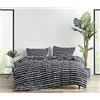 Marimekko - Set copripiumino queen size, biancheria da letto in cotone con federe abbinate e chiusura a bottone, decorazione per la casa per tutte le stagioni (Rasymatto Black, Queen)