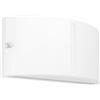 Eglo Applique esterna Poggiarello, lampada da parete con luce su e giù, illuminazione decorativa in plastica bianca, attacco E14, IP54