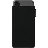 Adore June Classic Nero Custodia compatibile con iPhone 16 Plus 2024, Tessuto Resistente con Display di Pulizia Effetto