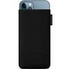 Adore June Custodia Classic Recycled Nero Compatibile con iPhone 13 PRO Max/iPhone 12 PRO Max, Tessuto Moderno in R-PES sostenibile. Prodotto in Europa