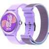 SPC Smartee Duo Vivo - Smartwatch viola con cinturino intercambiabile, quadrante rotondo ad alta definizione 1.27", chiamate Bluetooth, 8 giorni batteria, 100 sport, IP68