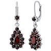SILVEGO Orecchini da Donna in Argento Sterling 925 Goccia con Vero Granato Ceco, SILVEGOB380148