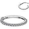 OUFER Helix Piercing Zirconia Cubica Cartilagine Trago Donna Daith Orecchini Piercing