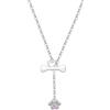 CYMYSS Collana Donna Argento 925 con Ciondolo, Collana in Argento Sterling 925 da Donna, Girocollo Elegante con Pendente, Gioielli Regalo Donna Compleanno Anniversario
