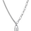 ChainsHouse Collana Personalizzata Donne Ragazze Acciaio Inossidabile 316L/Rame Collana Lunga con Ciondolo Incisione Nome Gioielli Moda Donna