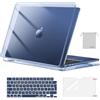 MOSISO Custodia Compatibile con MacBook Air 13 Cover M5 M4 M3 M2 2026-2022 | Case&Copritastiera&Pellicola&Borsa per MacBook Air 13,6'' display Liquid Retina A3449 A3240 A3113, Cristallo Mezzanotte