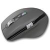 INFINMIND Mouse Bluetooth Senza Fili con Smart Flying Scroll, Rotellina ergonomica per il pollice, silenzioso per 3 dispositivi - Compatibile con Windows/Mac OS/Chrome/Android (Grigio)
