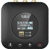 1Mii B06HD+ Ricevitore Bluetooth HiFi, Adattatore Audio Bluetooth 5.3 con DAC Audiophile, LDAC, aptX HD/Bassa Latenza, Controllo Volume, Display OLED per Stereo/Amplificatore, Uscita RCA/OPT/COAX