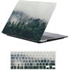 FFBOFFC Cover Rigida Compatibile con MacBook Pro 14 Pollici 2023-2021 Modello M3 A2992 A2918 M2 A2779 M1 A2442 con Touch ID, Plastica Custodia Protettiva Case & Copritastiera, Montagna profonda