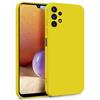 MyGadget Cover per Samsung Galaxy A32 5G - Custodia in Silicone Morbido a Doppio Strato - Case con Protezione Fotocamera & Fodera Interna Antigraffio - Giallo