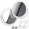 Bnlei Localizzatore Smart Air Tracker Tag Compatibile Apple Dov'è (solo iOS) Batteria di Ricambio Inclusam, Adatto per Chiavi, Portafoglio, Auto, Bici, Cane, Gatto (Bianco, Confezione da 2)