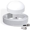 Bingfu Antenna GPS Barca Marino Funghetto BNC e TNC 10m Compatibile con Garmin GPSMAP MAP NavTalk StreetPilot Furuno Matsutec Trimble Ecoscandaglio Trasduttore Unità Ricevitore Modem GPS