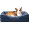EHEYCIGA Memory Foam Cuccia Cane Interno Taglia Grande, Impermeabile Divano per Cani Sfoderabile e Lavabile, Letto per Cani con 4 Bordi Rialzati, Blu Scuro, 104.1x68.6x18.9cm