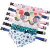 Astralong 6 Pezzi Bandana per Cani con Collare, Bavaglini Sciarpa Triangolare Regolabile, Lavabile e Traspirante, Accessori Cane di Moda per Animali Cani e Gatti di Piccola, Media e Grande Taglia