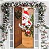 Ntwdby Copertura con Babbo Natale per Porta, 200 x 90cm Banner di Sfondo di Natale Copri Porta, Decorazione Copertura Porta di Natale, Copriporta Natalizio per Porte, Pareti, Decorazioni Natalizie