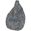 13Casa - Zebra B1 - Poltrona sacco. Dim: 80x80x120 h cm. Col: Bianco, Nero. Mat: Poliestere.