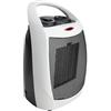Voltman DIO, Termoventilatore Portatile da 1500 W, Termoventilatore Compatto con 2 Livelli di Riscaldamento, Termostato Regolabile, 3 Funzioni per Un Comfort Ottimale, Bianco