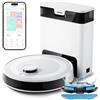 LEFANT M2 Pro Robot Aspirapolvere e Lavelli con Autovacciamento, 6000Pa, Mappatura multilivello, Navigazione dToF, Evitamento Ostacoli 190° PSD, Pulizia Personalizzata, WiFi/App/Alexa, 2,4G & 5G, Nero