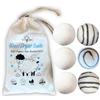 Bio4You Set di 6 Palline per Asciugatrice - 100% Lana Biologica della Nuova Zelanda - Palline per Asciugatrice in Lana per un Bucato Morbido e Tempi di Asciugatura Ridotti - Perfette per la Piuma D'oca