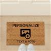 Zerbino Personalizzato con la Foto del Tuo Cane Casa è Dove C'è... - Idea Regalo Casa per