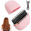 Suevut Spazzola Lisciante per Capelli,Spazzola Lsciante Senza Fili 2 in 1,Mini Pettine Lisciante,Controllo Temperatura 3 Velocità,Riscaldamento Rapido 30 Secondi, per Capelli Lisci e Ricci(Rosa)