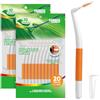 Annauiy Spazzole Interdentali, Grande, Per Gap di 1,2-1,5mm, Interdentali a Forma di L 90°, 20 Pezzi, per Apparecchi Dentali e Dentali