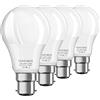 Venforze Lampadine a baionetta da 150 W, 15 W, A60 B22,1600 lm, 2700 K, non dimmerabili, confezione da 4
