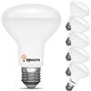 BHMAOYN LED-R80 E27 Lampadina 12W Bianca Naturale 4000K,1100LM Con Angolo Di Emissione 110°, Faretto Alogeno Di Ricambio E27 100W, AC 230V, R80 Riflettore LED Per Faretti a Soffitto, Non Dimmerabile,Set da 6