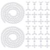 UNICRAFTALE Set di 10 rubinetti bianchi per bambole, 1 Yard da 9,5 mm, rubinetto a scheletro mobile con 4Y e 4 connettori toracici, corpo della bambola, telaio in plastica per bambole d'orso