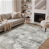 GENIMO Tappeto Elegante con Motivo Astratto in Beige e Marrone Chiaro, Tappeto Soggiorno a Pelo Corto 160x230 cm Lavabile e Antiscivolo per Salotto Moderno, Camera Matrimoniale, Zona Pranzo