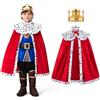 Spooktacular Creations mantello halloween bambini ragazzi regale rosso con corona halloween carnevale festa