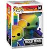 Funko Pop! Disney: Pride - Mickey Mouse - Rainbow - Disney Standard Characters - Figura in Vinile da Collezione - Idea Regalo - Merchandising Ufficiale - Giocattoli per Bambini e Adulti - TV Fans