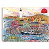 Galison 9780735374928 Michael Storrings Autumn By the Sea Jigsaw Puzzle, Multicoloured, 1000 Pieces