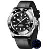 PAGRNE DESIGN Pagani Design Orologi per Uomini Giappone NH35 Movimento Automatico Orologio 40mm Acciaio Inox Subacqueo Impermeabile Vetro Zaffiro Cinturino in Gomma Orologi da Polso Uomo