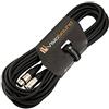 VisioSound Cavo Mic XLR Maschio a Femmina/Microfono bilanciato/Cavo Patch Mic / 7 Colori 10m Nero