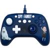 Konix Spy x Family Controller con cavo per Nintendo Switch, Switch 2 e PC - Funzione vibrazione - Cavo da 3 m - Motivo Anya e Bond Forger - Blu