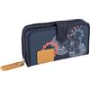 Lois - Portafoglio Donna Piccolo Con Chiusura a Zip - Grande Con Scomparto per Carte, Firmato, RFID, Blu