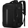 PUSLOM Zaino 40x30x20 per Ryanair Bagaglio a Mano per Wizzair Eurowings Zaino da Viaggio Aereo 24L Borsa da Cabina per Voli,14 Pollici Zaino Porta PC con Caricatore USB Zaino da Viaggio per Donna Uomo,Nero