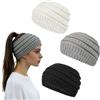 LUFFLOK 3 Pezzi Fascia Capelli Donna, Fascia Invernale Copri Orecchie per Capelli Tessutodi Fascia da Donna e Uomini Headband Invernale Accessori Cerchietti per Accessori Capelli (3 Pezzi)